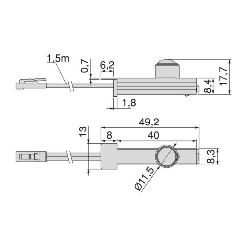 SENSOR/INTERRUPTOR MOVIMIENTO C/CABLE P/EMBUTIR PYXIS... 2