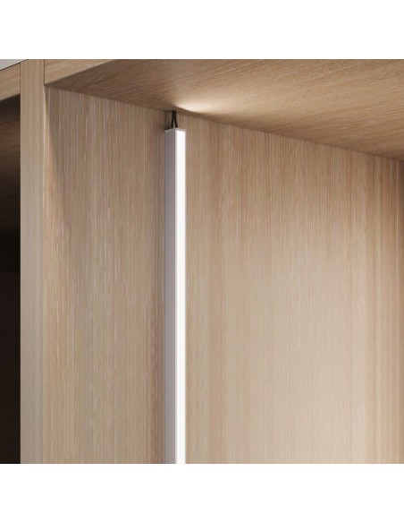 PERFIL LED SUPERFICIE C/LED 24V. PYXIS B/CALIDO 2700K PLATA MATE 23W 2,90MT 5227362 EMUCA