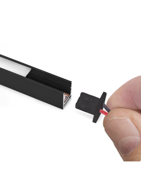 CABLE LED SUPERFICIE PYXIS 24V. NEGRO 5227417 EMUCA