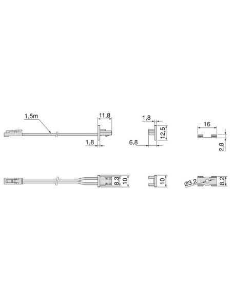 CABLE LED SUPERFICIE PYXIS 24V. PLATA MATE 5227421 EMUCA