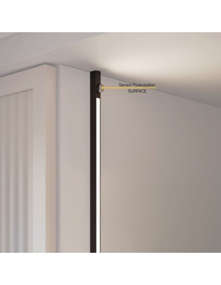 SENSOR/INTERRUPTOR MOVIMIENTO C/CABLE P/SUPERFICIE PYXIS 24V. NEGRO 5227617 EMUCA
