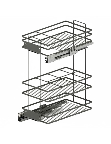 BOTELLERO/PANERO VERSATIL OVAL GRAFITO ALT.80 MOD.25 20028 HD