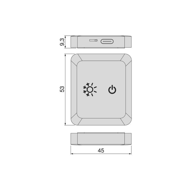 INTERRUPTOR/EMISOR PYXIS C/SENSOR LED...