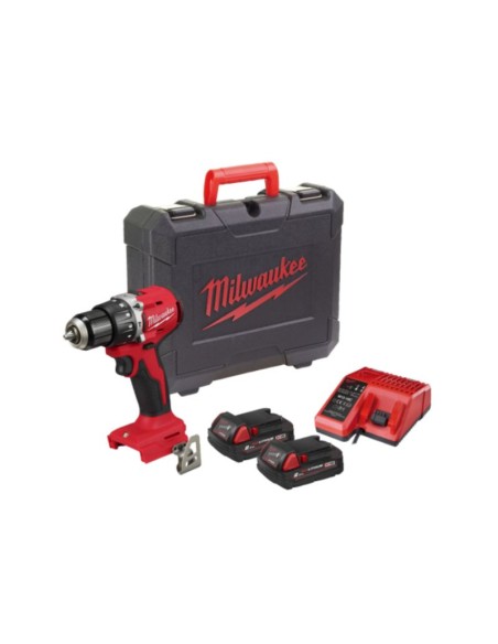 TALADRO PERCUTOR COMPACTO M18BLPDRC-202C 18V 4933492822 MILWAUKEE