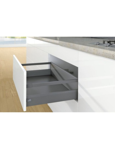 9122005 AT BARRA LATERAL IZQ.500 ARCITECH ANTRACITA HETTICH