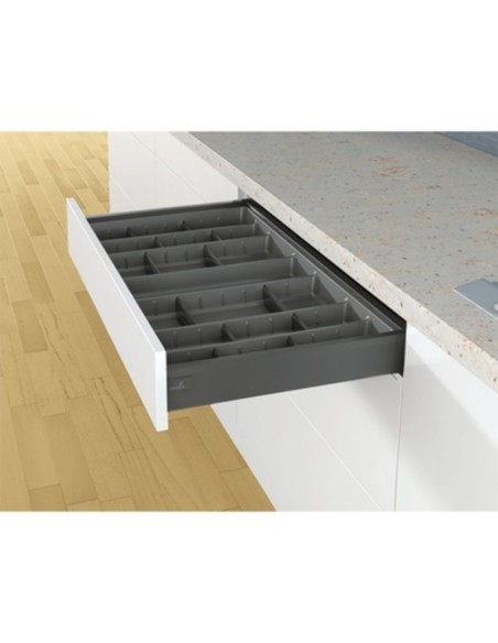 9183332 CUBERTERO REGULABLE 500/800 ANTRACITA ORGATRAY 570 ARCITECH HETTICH