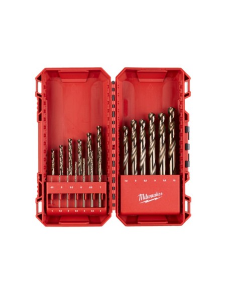 ESTUCHE 19 BROCAS RED COBALT HSS CO 4932493867 MILWAUKEE