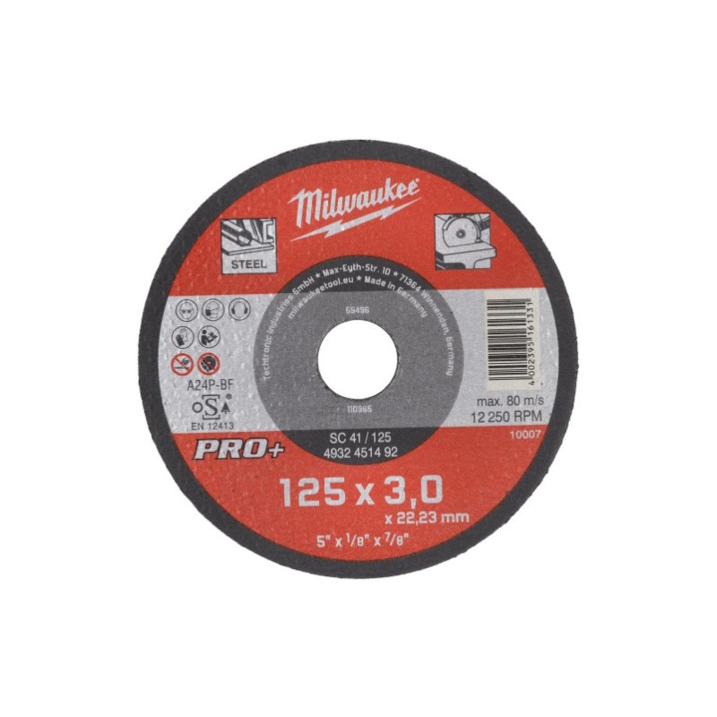 DISCO DE CORTE METAL PRO 41/115MM...