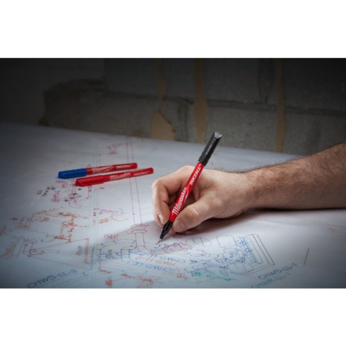 BLISTER 4 ROTULADORES FINOS 1MM COLORES 48223165 MILWAUKEE 2