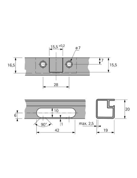 9091991 BISAGRA RECTA SENSYS C/FRENO P/PTA ALUMINIO 95º OBSIDIAN BLACK HETTICH