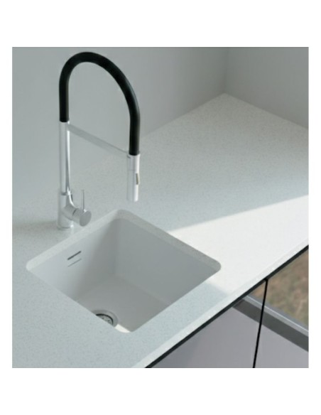 FREGADERO NORGRANITE 1S 40-40 1B WH BLANCO 4090 NODOR