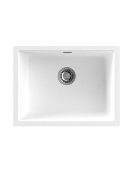 FREGADERO NORGRANITE 1S 55-40 1B WH BLANCO 4087 NODOR