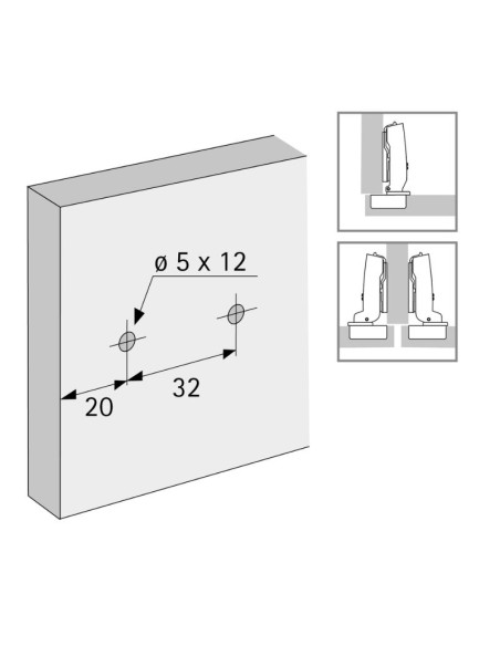 9133874 SUPLEMENTO EN LINEA SENSYS/INTERMAT 8099 C1,5 REG.EXC. TORNILLO EURO (5MMX12MM) MD HETTICH