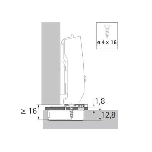 9073595 ADAPTADOR PARA REDUCCION CAZOLETA TH/TS A 1,8... 2