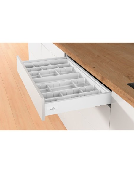 9194900 CUBERTERO REGULABLE 470/500 BLANCO ORGATRAY 590 ATIRA HETTICH