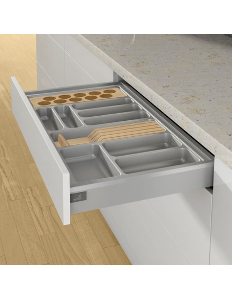 9135580 CUBERTERO 500/600 PLATA ORGATRAY 420 ARCITECH HETTICH