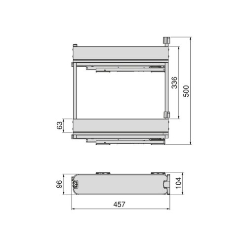 BOTELLERO HARMONY GRAFITO ALT.70 MOD.15 8381935 EMUCA 2