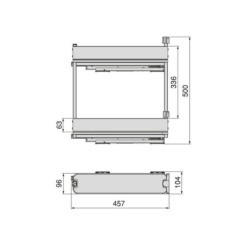 BOTELLERO HARMONY GRAFITO ALT.70...