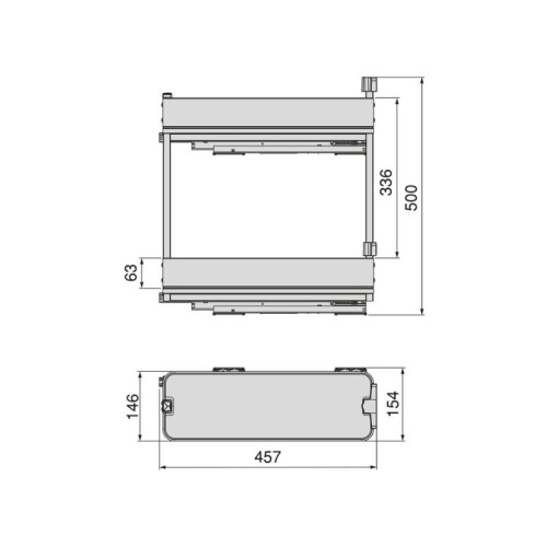BOTELLERO HARMONY GRAFITO ALT.70 MOD.20 8382135 EMUCA 2