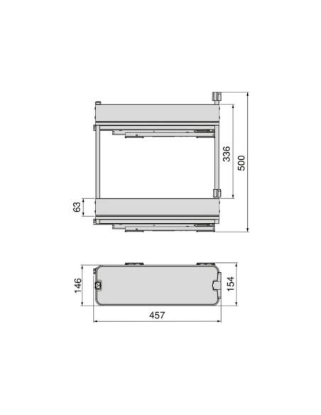 BOTELLERO HARMONY GRAFITO ALT.70 MOD.20 8382135 EMUCA