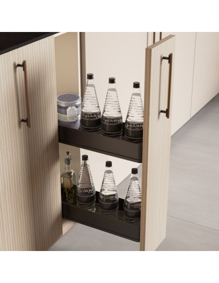 BOTELLERO HARMONY GRAFITO ALT.70 MOD.20 8382135 EMUCA