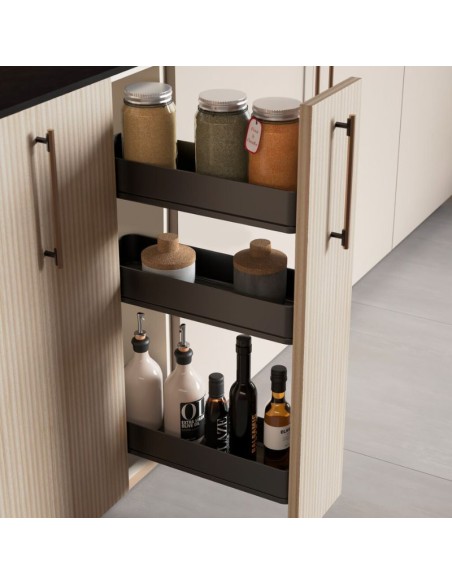 BOTELLERO HARMONY GRAFITO ALT.80 MOD.15 8382035 EMUCA