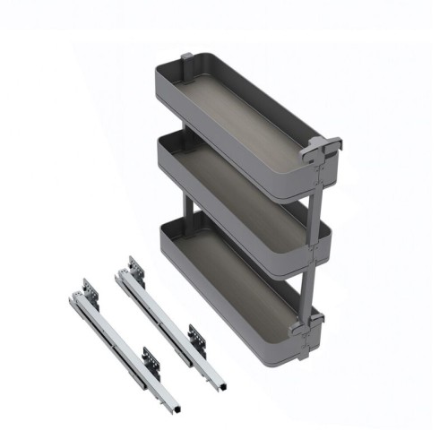 BOTELLERO HARMONY GRAFITO ALT.80 MOD.20 8382235 EMUCA