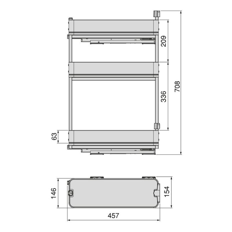 BOTELLERO HARMONY GRAFITO ALT.80...