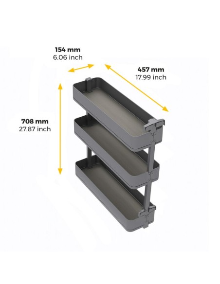 BOTELLERO HARMONY GRAFITO ALT.80 MOD.20 8382235 EMUCA