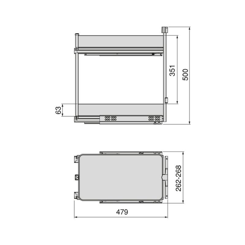 BOTELLERO HARMONY GRAFITO ALT.70...