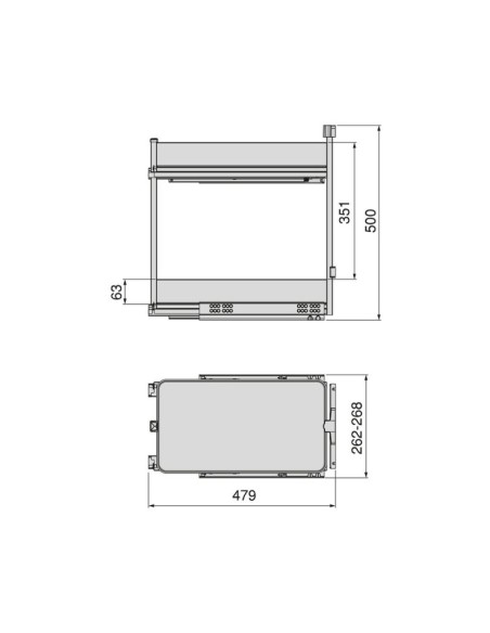 BOTELLERO HARMONY GRAFITO ALT.70 MOD.30 8382335 EMUCA