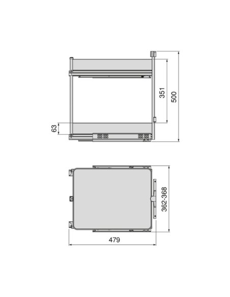 BOTELLERO HARMONY GRAFITO ALT.70 MOD.40 8382535 EMUCA