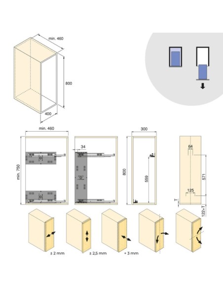 BOTELLERO HARMONY GRAFITO ALT.80 MOD.30 8382435 EMUCA