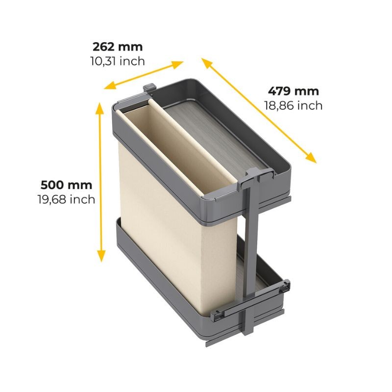 BOTELLERO/PANERO GRAFITO ALT.70...