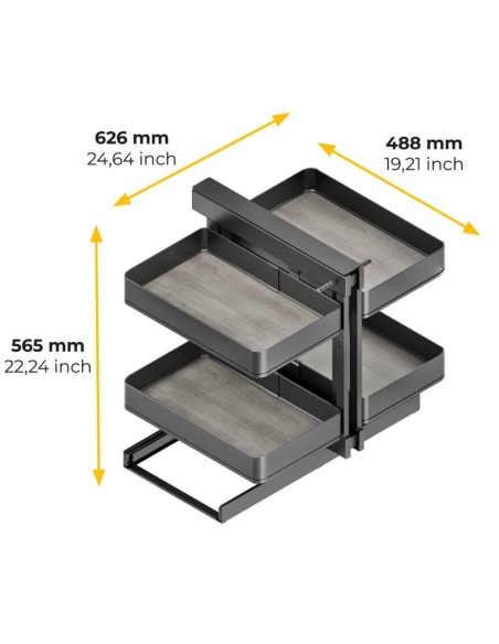 RINCON MAGIC CORNER HARMONY EXTRAIBLE TOTAL GRAFITO 8383435 EMUCA