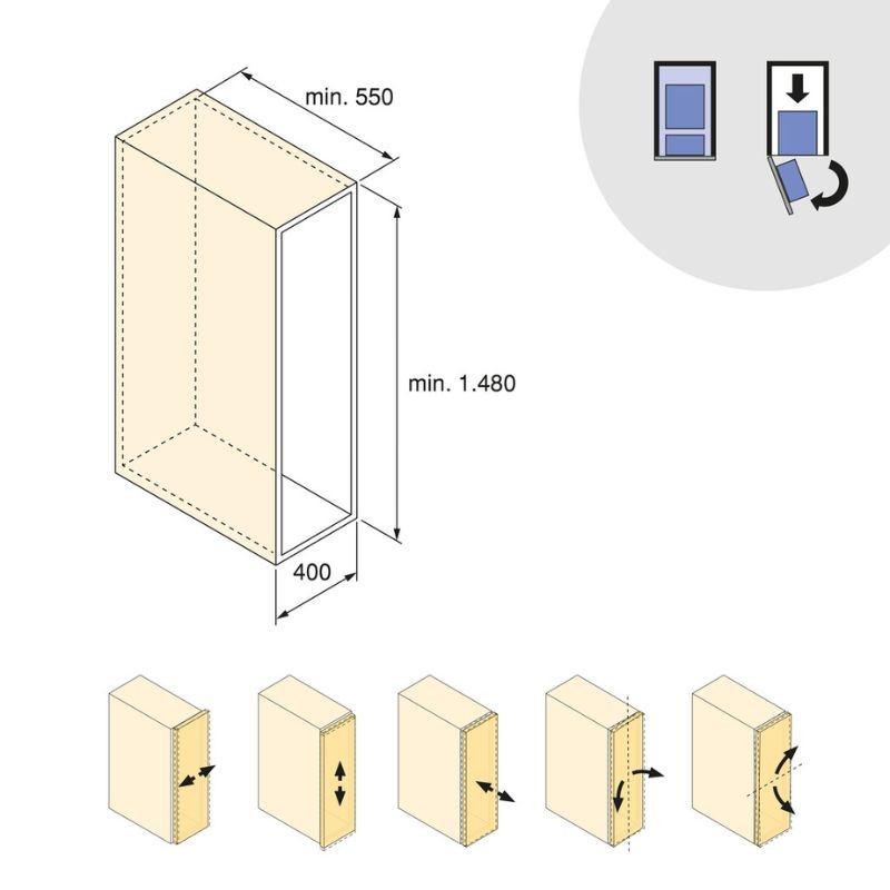 COLUMNA EXTRAIBLE HARMONY PUERTA...