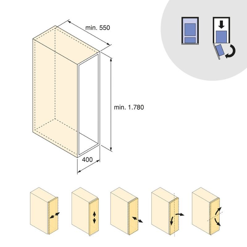 COLUMNA EXTRAIBLE HARMONY PUERTA...