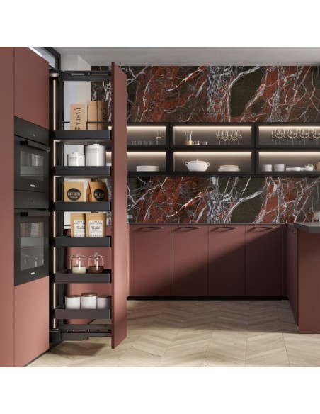 COLUMNA EXTRAIBLE GIRATORIA HARMONY 5 CESTOS ALT.1430-1730MM. MOD.40 8383735 EMUCA