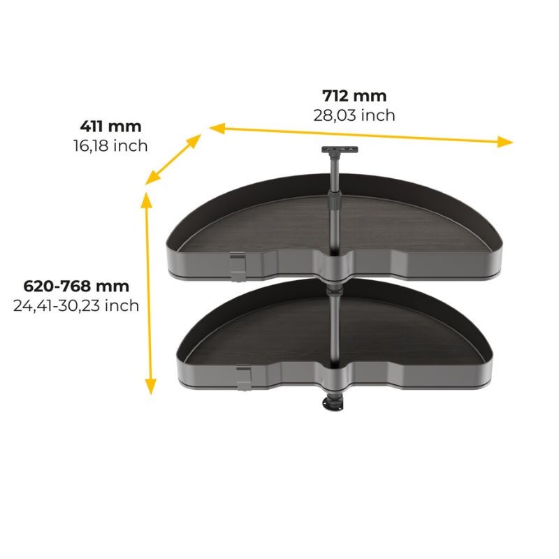 J.BANDEJAS GIRATORIAS 180º HARMONY...