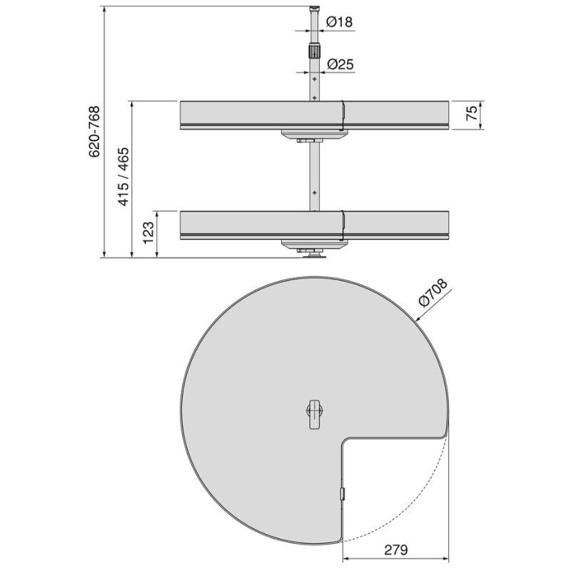 J.BANDEJAS GIRATORIAS 270º HARMONY...